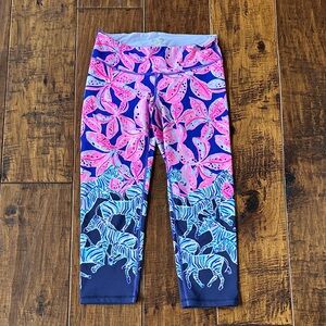 Lilly Pulitzer Luxletic Pink and Blue Leggings